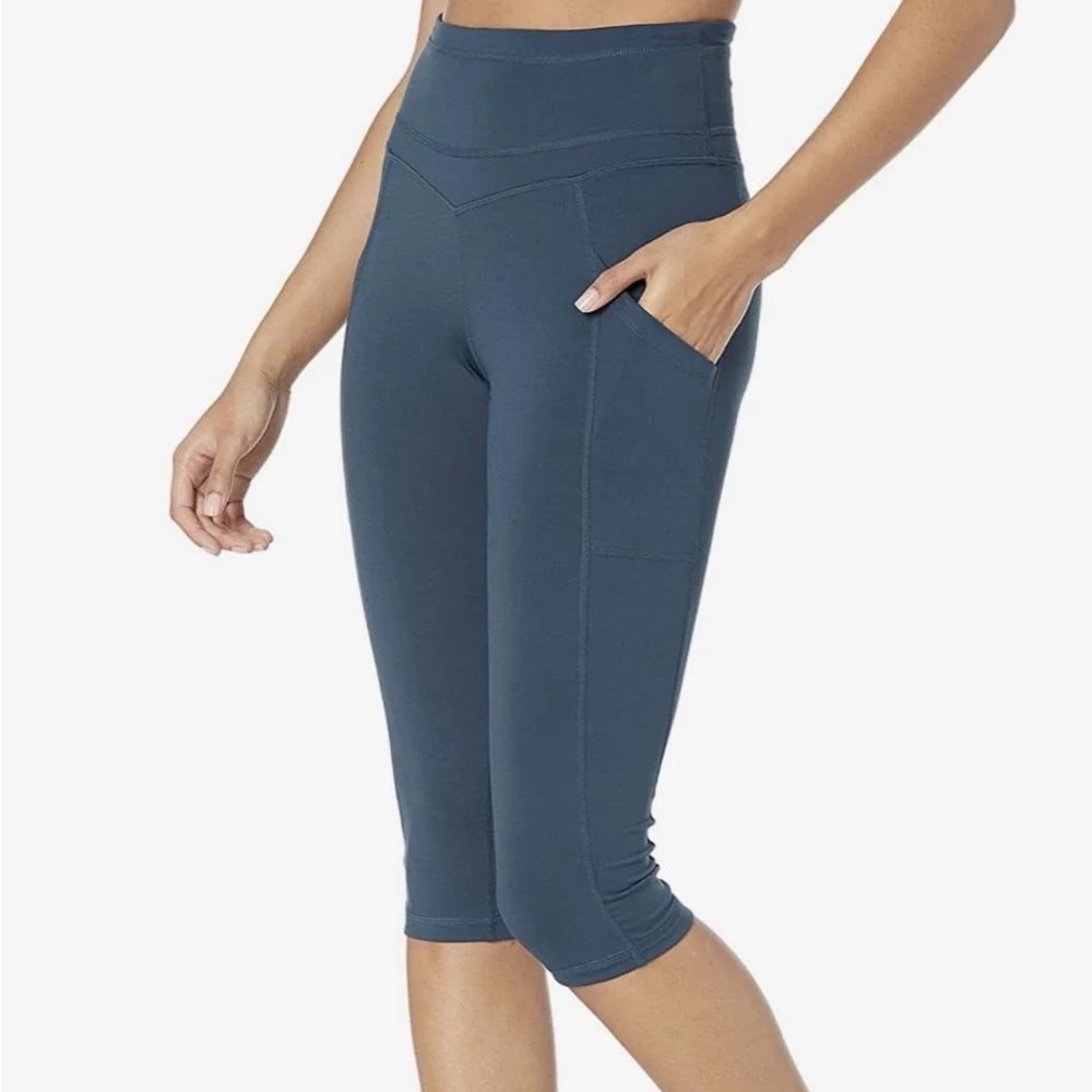 NWT Free People Stay Centered Crop Leggings, Large Deep Dive Anthropologie